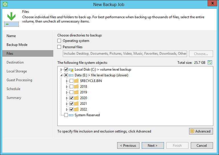 Use Filters to Define File-Level Backup Scope