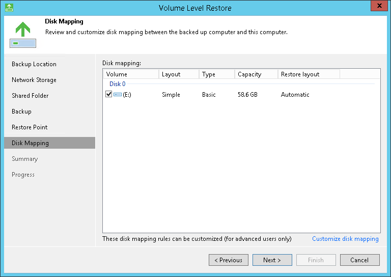 Restore Computer Volume