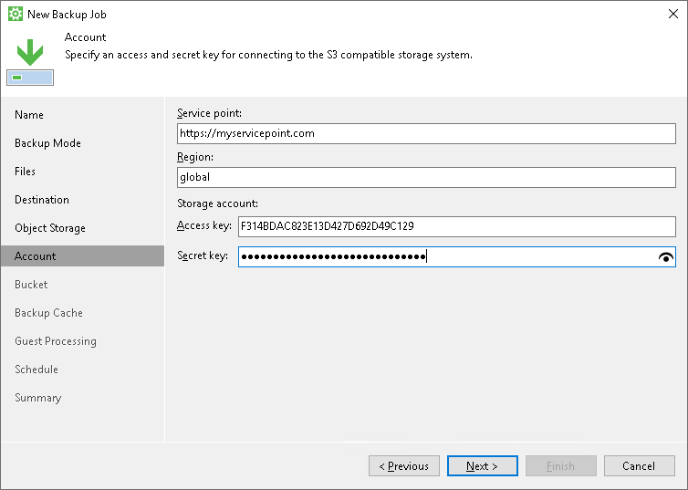 S3 Compatible Settings