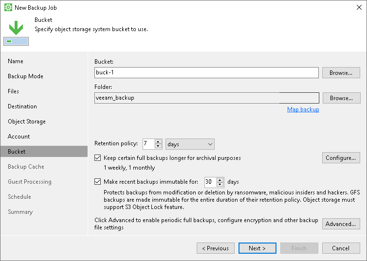 S3 Compatible Settings