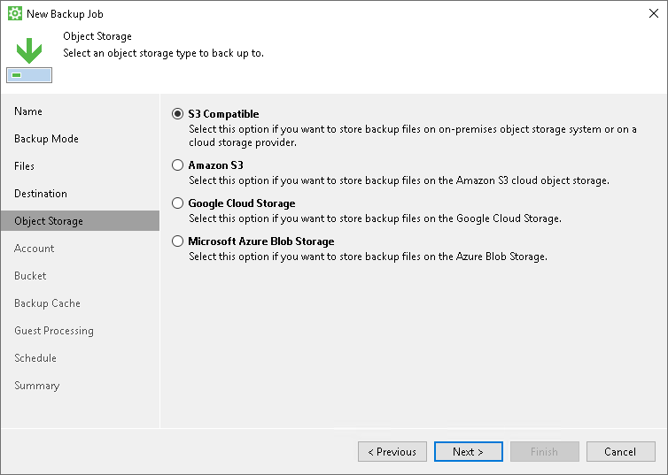 Object Storage Settings