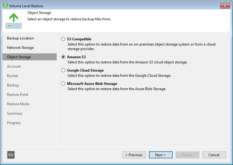 Object Storage Settings