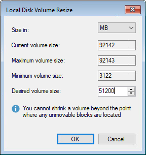 Step 11. Resize Restored Volumes