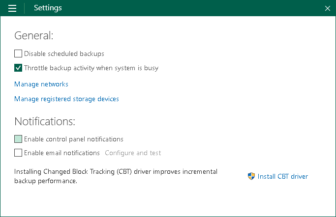 Disabling Control Panel Notifications