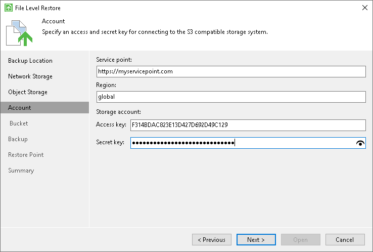 S3 Compatible Settings