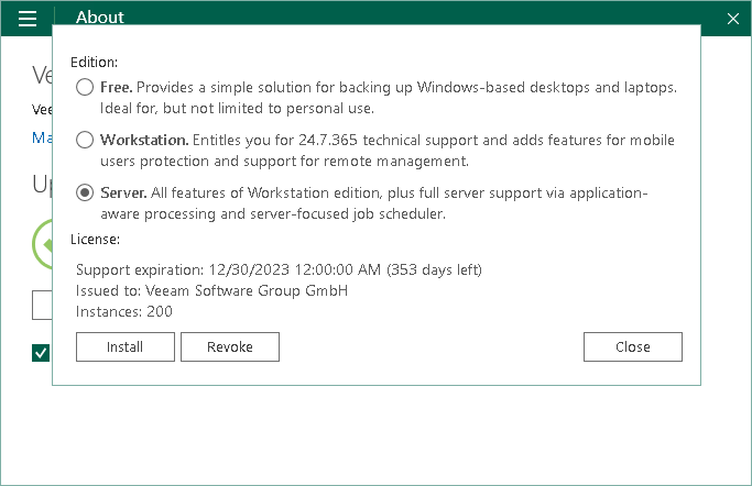 Selecting Product Edition