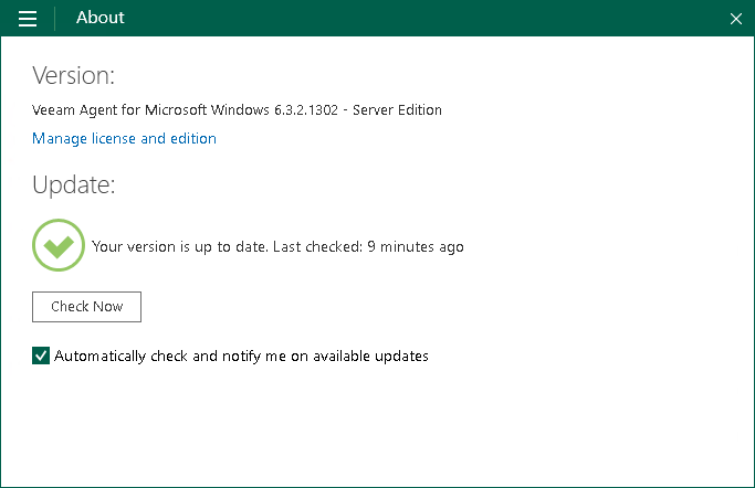 Checking for New Product Versions and Updates