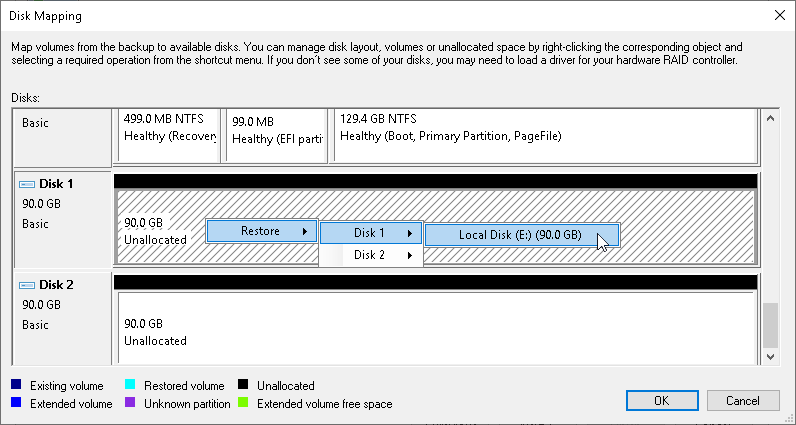 Step 7. Map Restored Disks