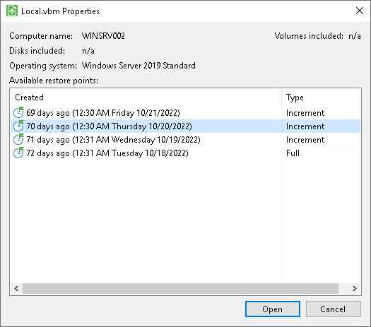 Step 1. Launch File Level Restore Wizard