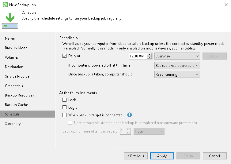 How to Perform Backup to Cloud Repository