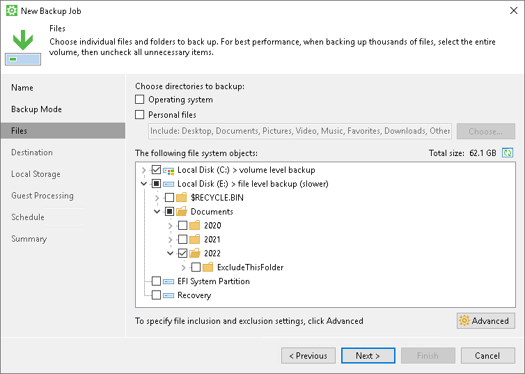 How to Use Filters to Define File-Level Backup Scope