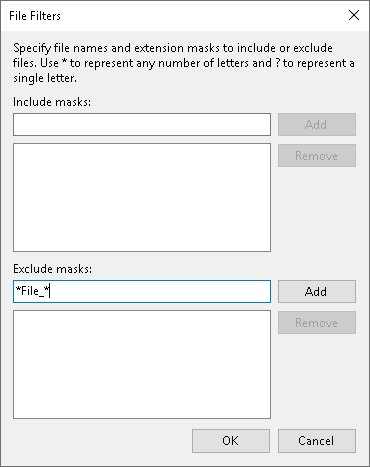 How to Use Filters to Define File-Level Backup Scope