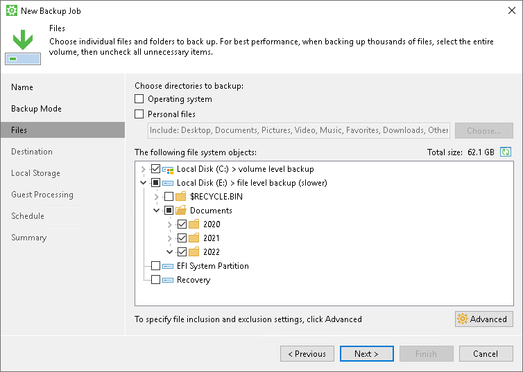 How to Use Filters to Define File-Level Backup Scope