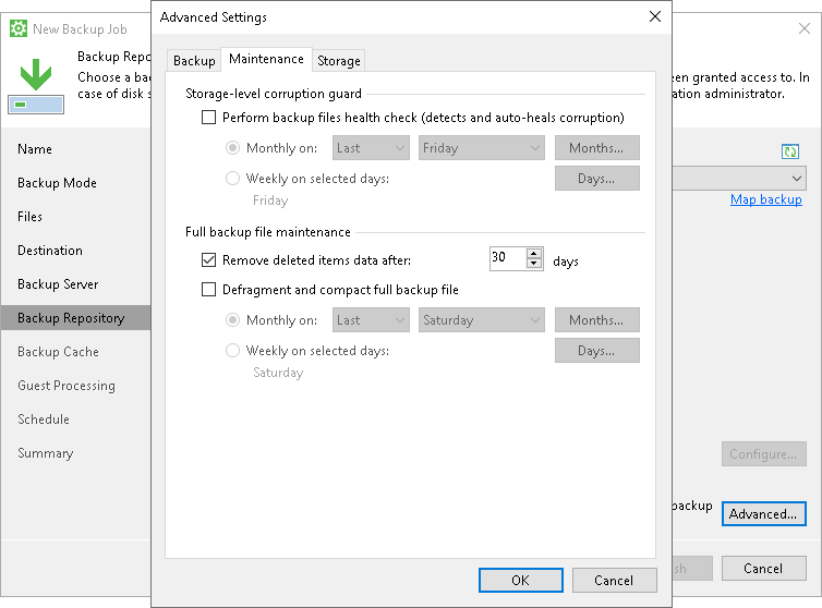 Retention Policy for Outdated Backups