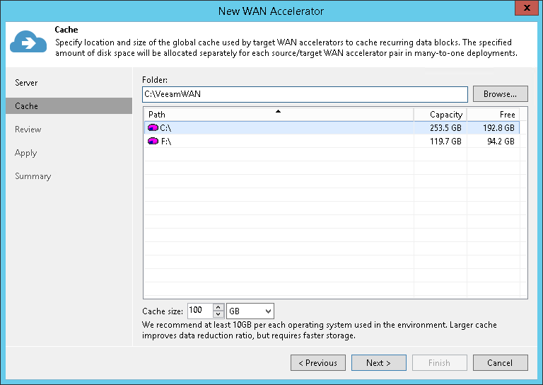 WAN Accelerator Sizing