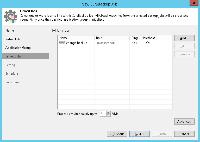 Step 5. Link Backup Job