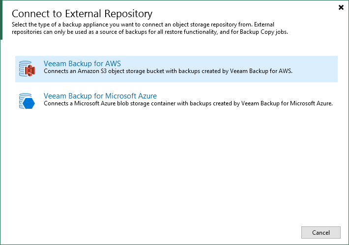 Step 1. Launch New External Repository Wizard