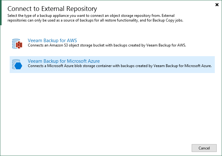 Step 1. Launch New External Repository Wizard