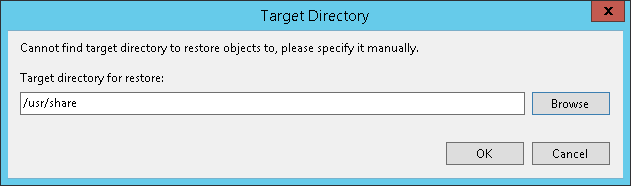 Step 6. Finalize Restore