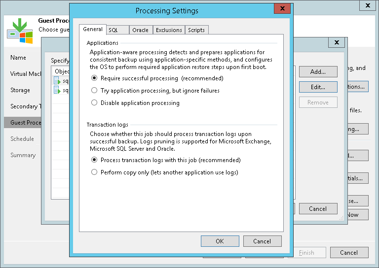 Application-Aware Processing