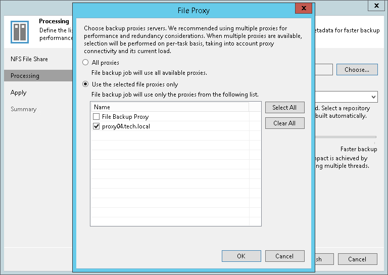 Step 4. Specify File Share Processing Settings
