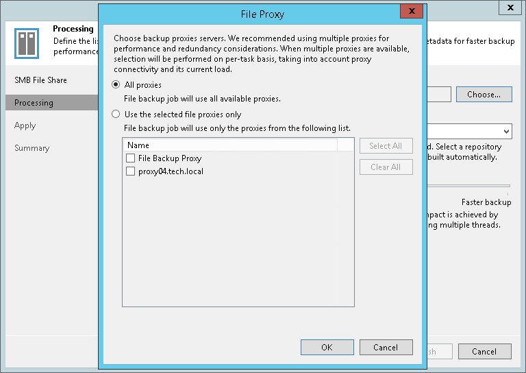 Step 4. Specify File Share Processing Settings