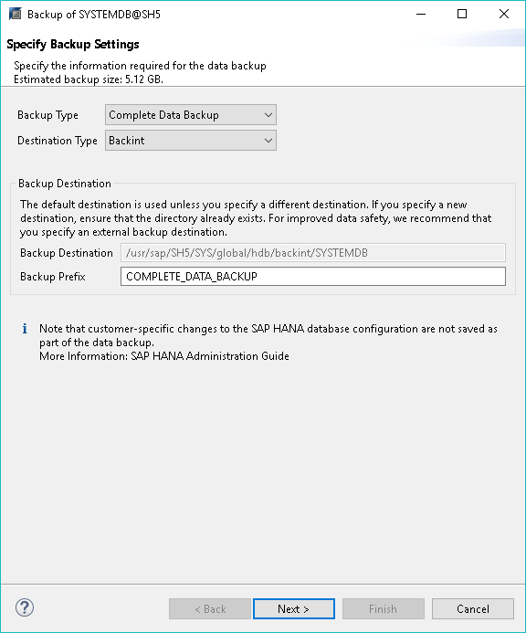 Backing Up Databases with SAP HANA Studio