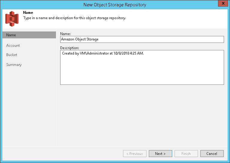 Step 5. Configuring Object Storage Repository