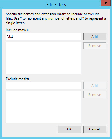 Appendix D. Using Filters in Backup Jobs for Windows Computers