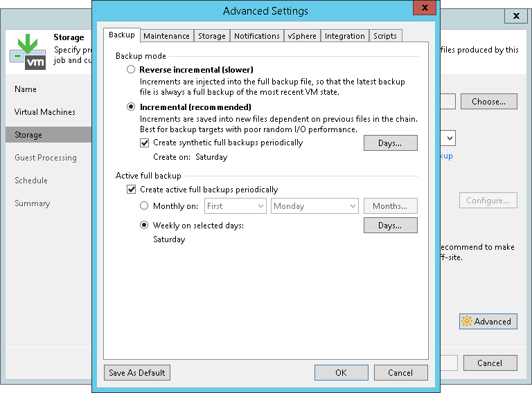 Creating VM Backup Jobs