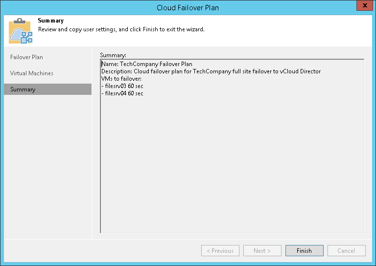 Step 4. Review Summary and Finish Working with Wizard