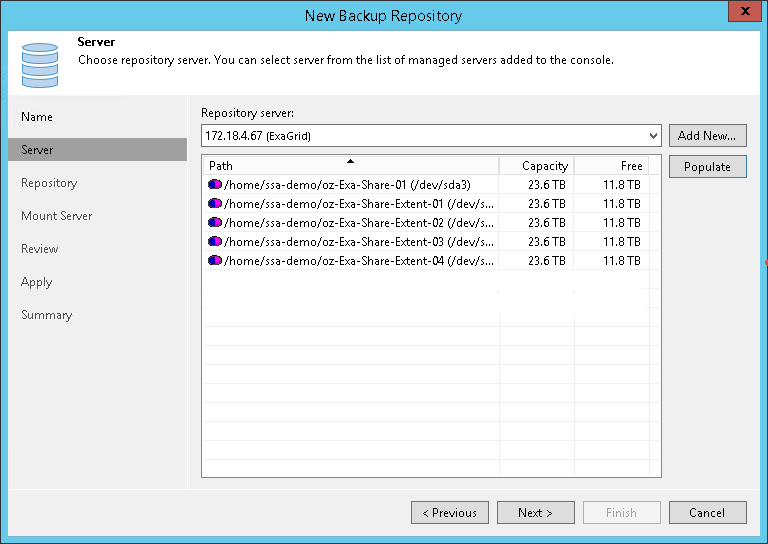 Step 3. Specify Server or Shared Folder Settings