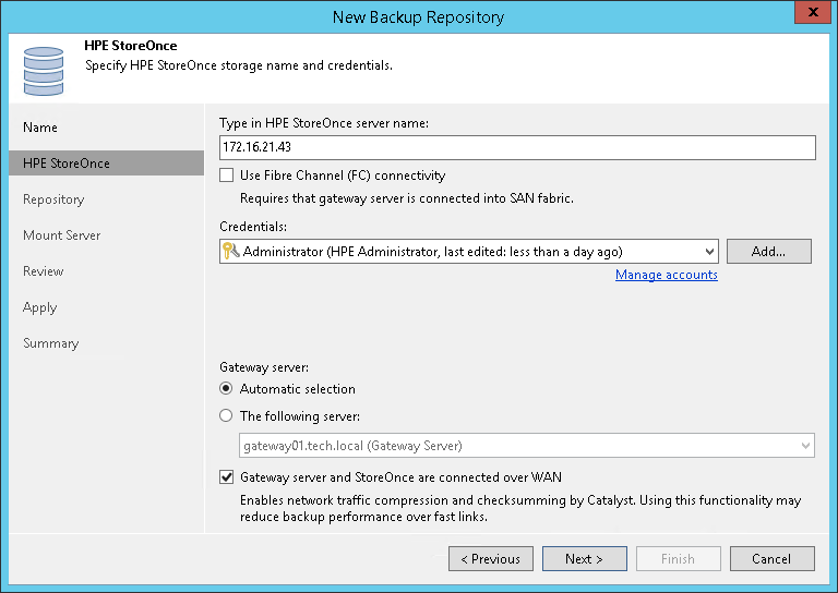 Step 3. Specify Server or Shared Folder Settings