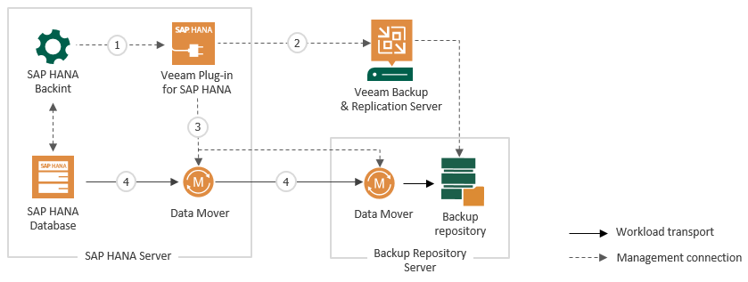 How Veeam Plug-in for SAP HANA Works