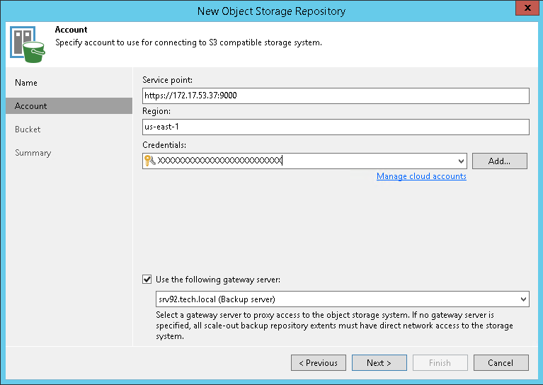 Step 5. Configuring Object Storage Repositories