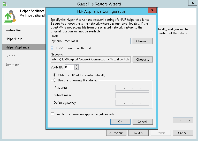 Restoring VM Guest OS Files (Linux, Unix, etc)