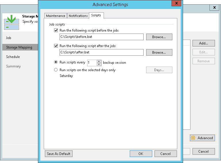 Script Settings