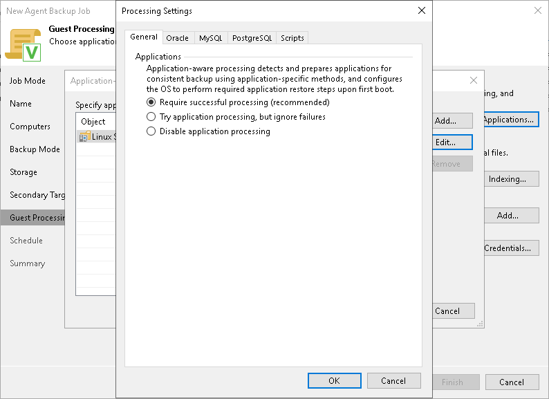 Application-Aware Processing