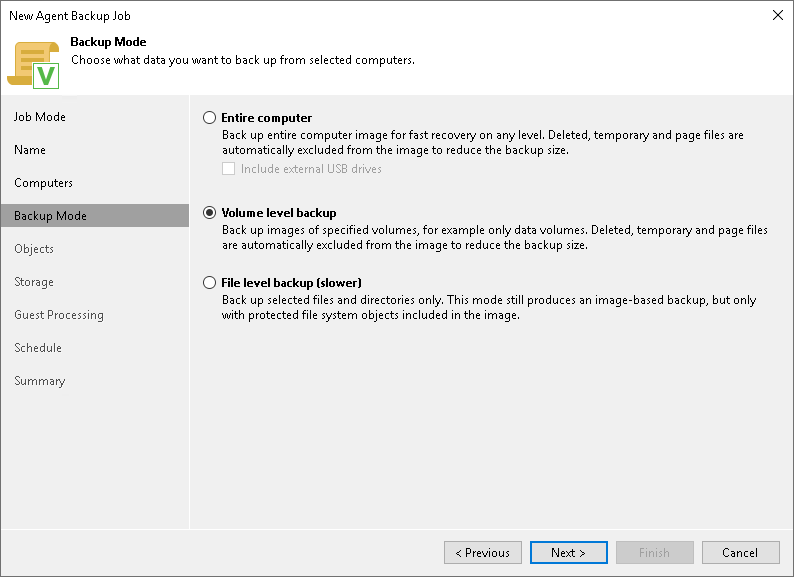 Select Backup Mode Step 5. Select Backup Mode