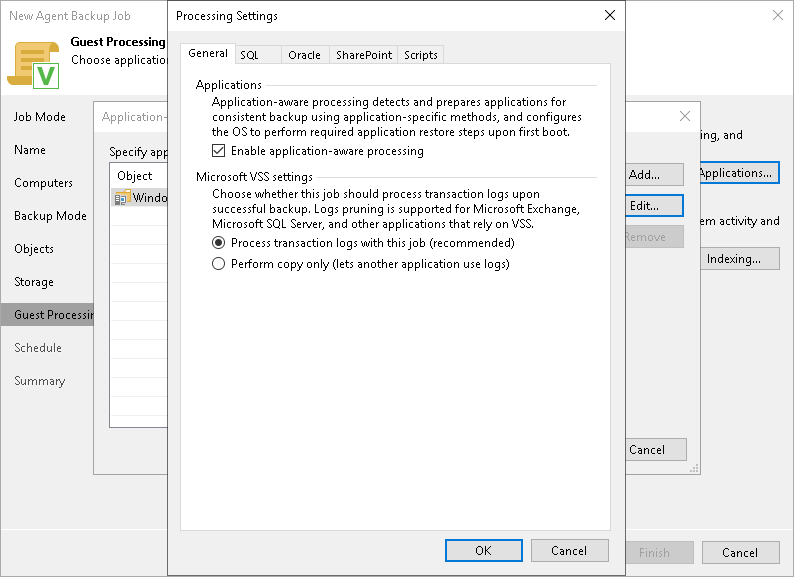 Application-Aware Processing