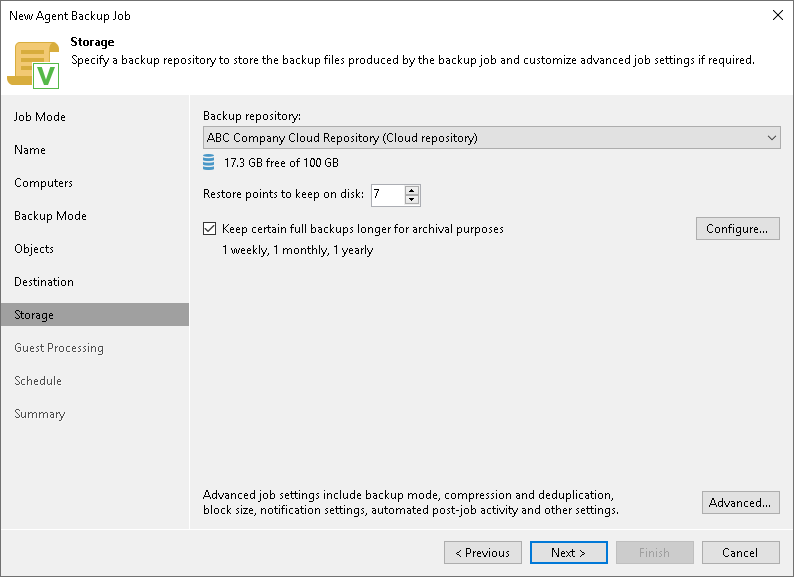 Cloud Repository Settings