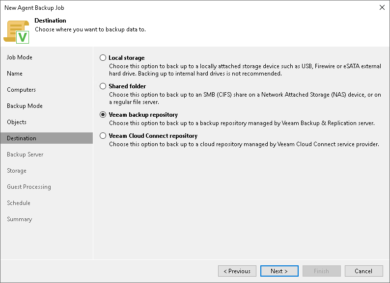 Step 7. Select Backup Destination