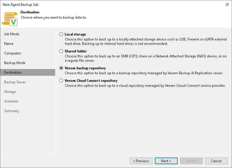Step 7. Select Backup Destination
