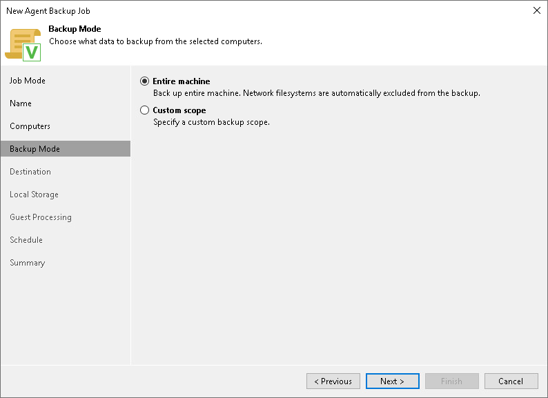 Step 5. Select Backup Mode