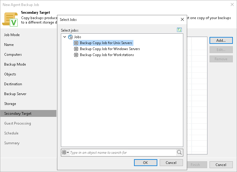 Step 10. Specify Secondary Target