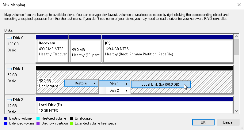 Step 4. Map Restored Disks