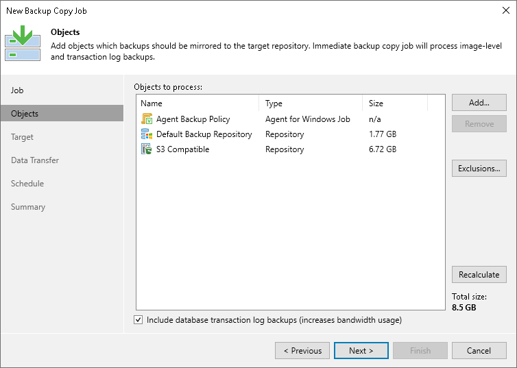 Performing Backup Copy for Veeam Agent Backups