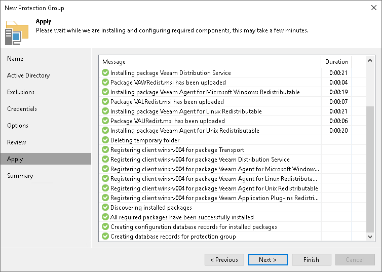 Apply Protection Group Settings How to Protect Failover Clusters