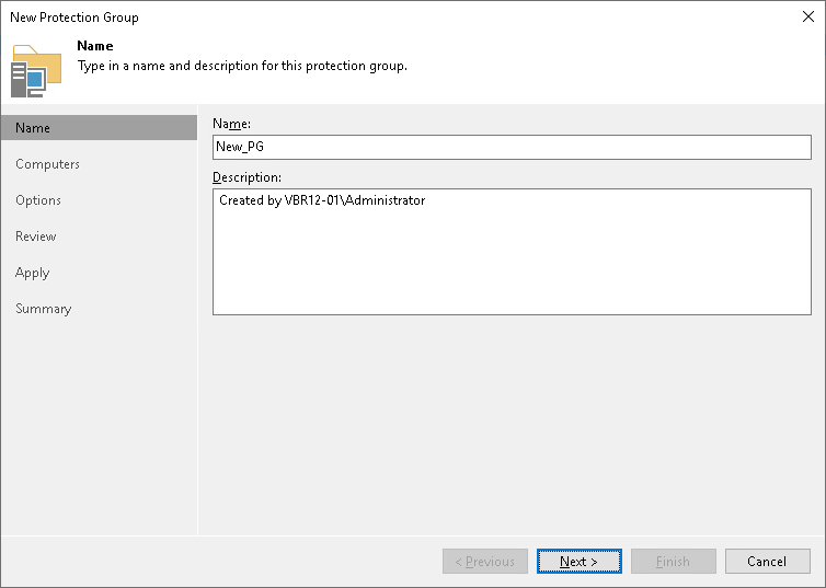 How to Move Unix Computers to Protection Group for Individual Computers