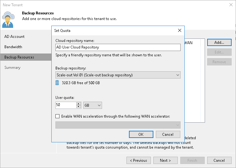 Step 4. Allocate Backup Resources